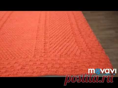 Плед из пряжи Ализе пуффи файн