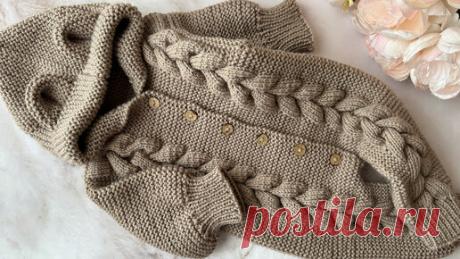 Комбинезон для новорожденного "Мишка" Мастер-класс Часть 1 | Мила Кудрявцева Все о вязании и рукоделии | Дзен