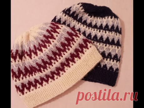 #МК #ШАПКАспицами #ЛЕНИВЫЙузор или #ЛЕНИВЫЙЖАККАРД