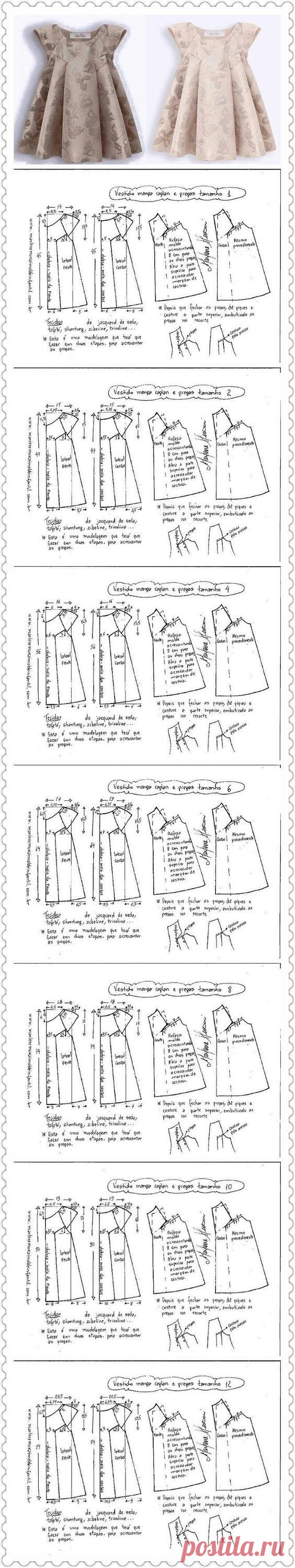 Платья для девочек. Идеи для шитья и немного выкроек