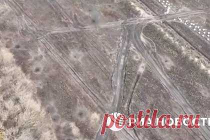 Минный шлагбаум в Курской области попал на видео