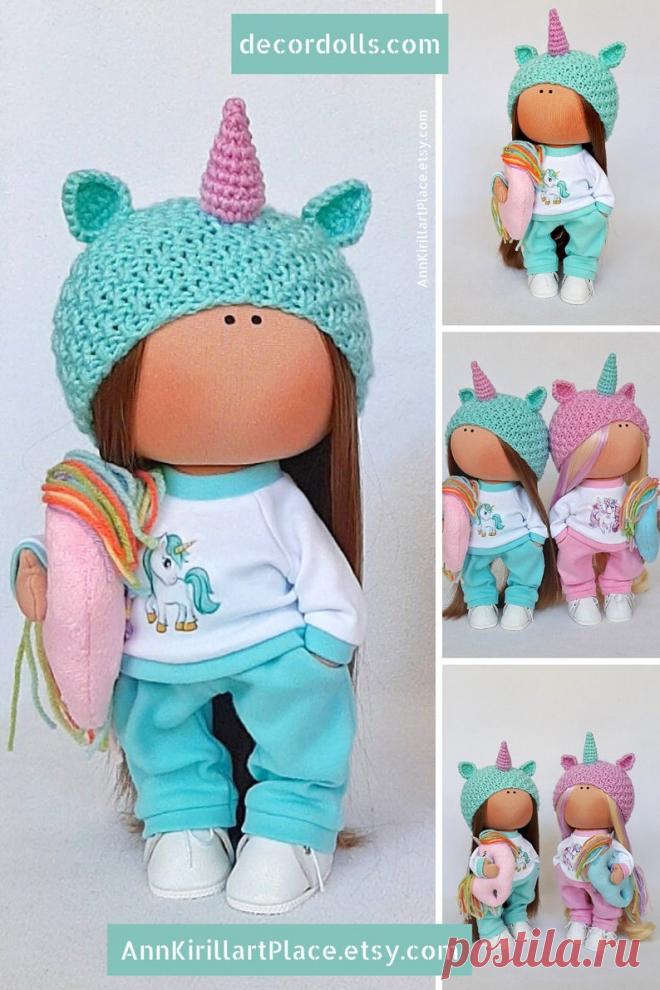 Unicorn Doll Handmade Soft Interior Doll Nursery Baby Doll | Etsy