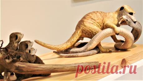 Скульптурная группа Отец из 5 фигур смонтирована из двух частей на одной деревянной плите длиной 80 см. Находится в коллекции автора. Выставлена на продажу. Цена 200000 руб.