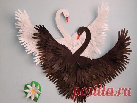 Лебедь и другие идеи из ладошек (занятия с детьми) &amp;raquo; Женский Мир