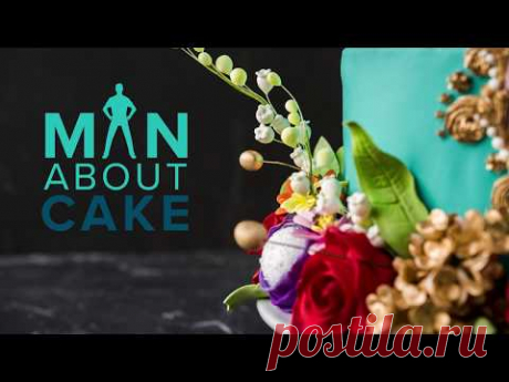 How to Color Sugar Flowers with Petal Dust | Man About Cake Baroque Inlaid Cake Tutorial