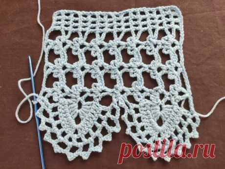 кайма крючком для летнего топа