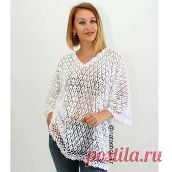 crochelinhasagulhas: Túnica branca em crochê