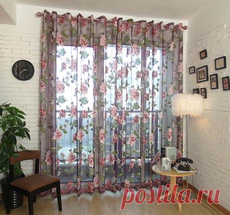 AliExpress Горящие товары / Отобранные продавцы, бесплатная доставка, скидки до 90%. Тюль с цветами