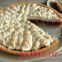 / Рецепты / Вишнёвый пирог с корицей