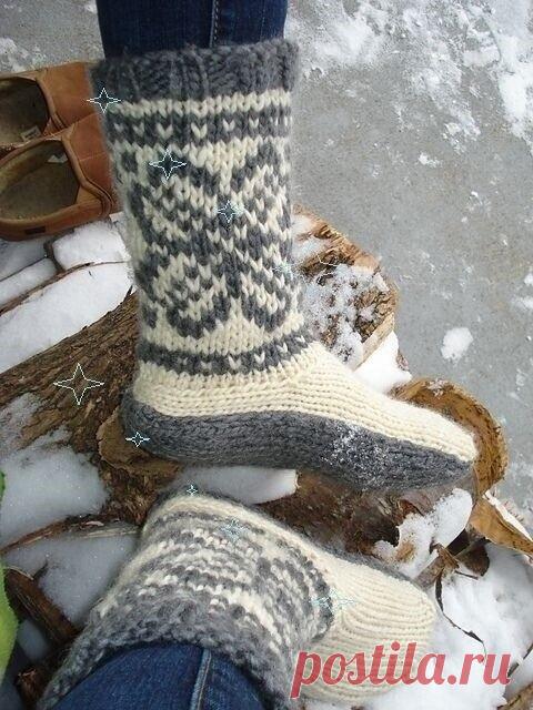 Mukluks - теплые вязаные унты для любого возраста