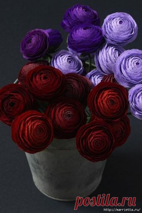 ЛЮТИКИ из креповой бумаги. Мастер-класс
