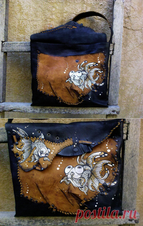 Кожаная сумка &quot;ВУАЛЕХВОСТ&quot;