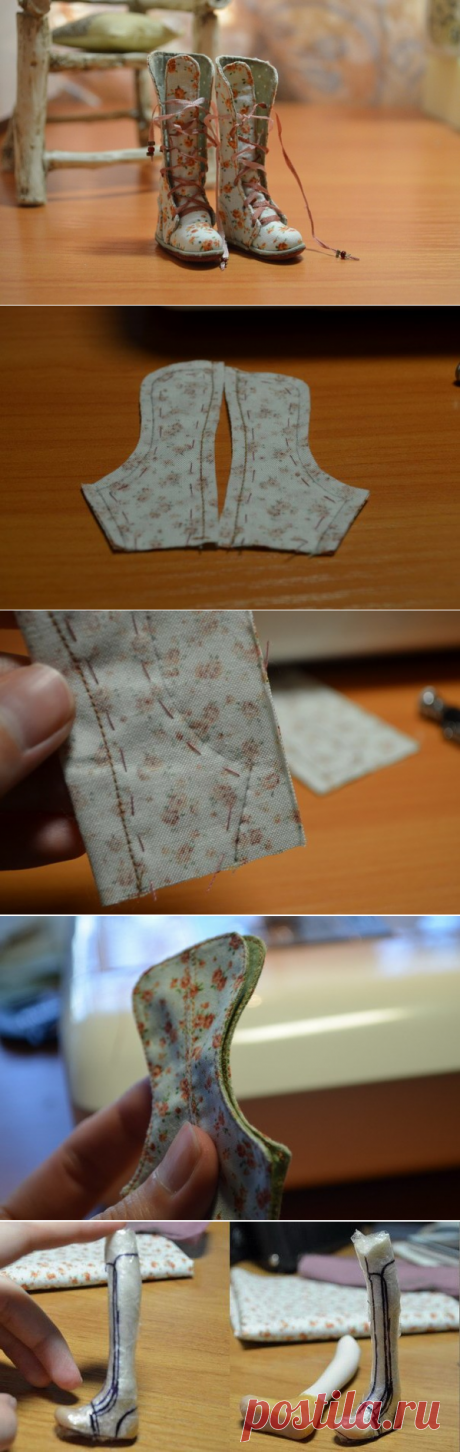 Сапожки для куклы. МК