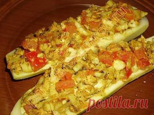 Пароварка. Рецепты для пароварки - Кабачки фаршированные курицей