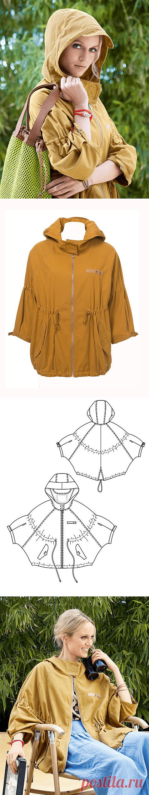 Ветровка с капюшоном из журнала Burda 03/2013 - Журнал "Культура загородной жизни"