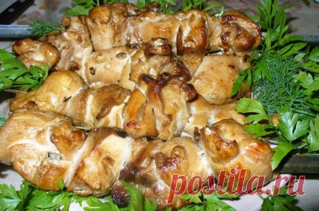Кулинарная Академия Умных Хозяек: Шашлык из куриной грудки в соевом маринаде