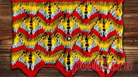 Узор Миссони спицами Зигзагообразные узоры Миссони очень популярны и всегда в тренде. Они поражают своим разнообразием. Самые красивые узоры для вязания на нашем канале! М...