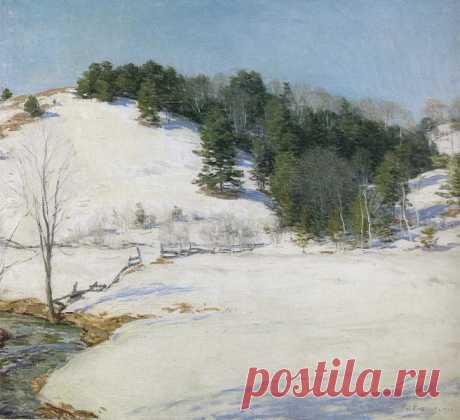 Пусть согреет теплом твою душу она... Художник Уиллард Лерой Меткалф / Willard Leroy Metcalf (США, 1868-1925)