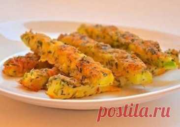Кабачки в сырной панировке — Домашняя кулинария