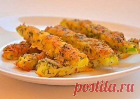 Кабачки в сырной панировке — Домашняя кулинария