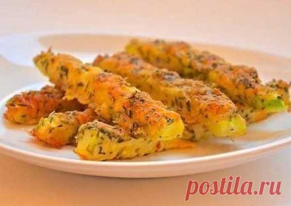 Кабачки в сырной панировке — Домашняя кулинария