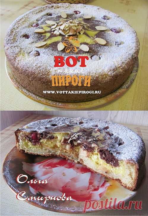 Шоколадно -творожный мраморный пирог | ВОТ ТАКИЕ ПИРОГИ