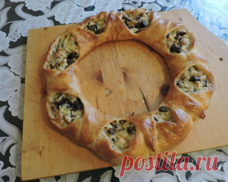 Пирог с грибами