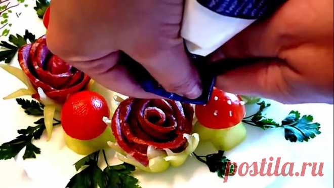 Праздничные способы нарезки колбасы