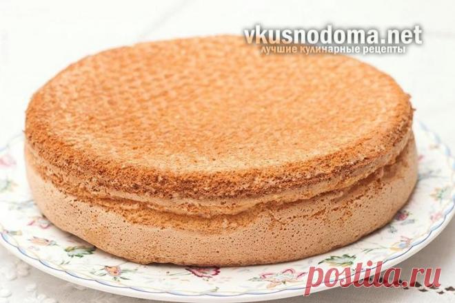 Классический бисквит на сметане