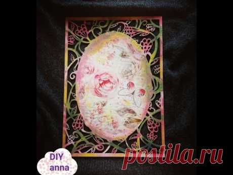 decoupage wooden decoration with rice paper DIY pittorico ideas decorations craft tutorial