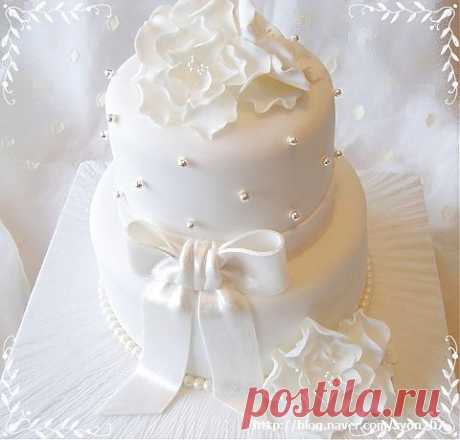 All white Christening Cake : 네이버 블로그