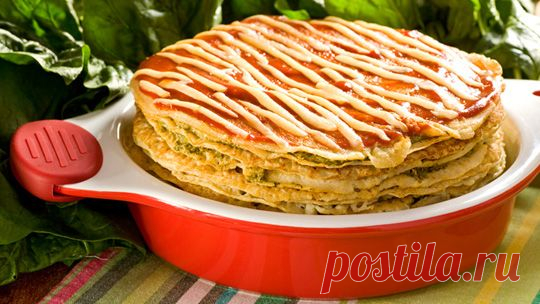 Блинчатый пирог с куриной печенью, рецепт приготовления - Портал «Домашний»