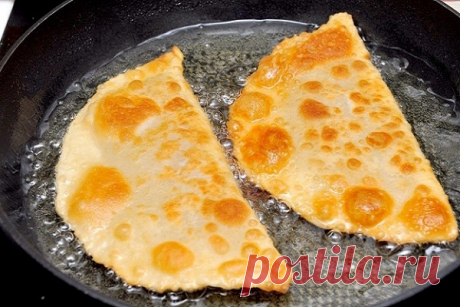 Чебуреки с мясом на минеральной воде