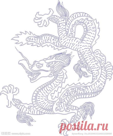 龙纹矢量图__图片素材_其他_矢量图库_昵图网nipic.com