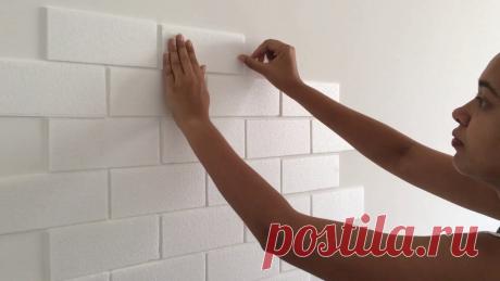 Необычная и простая техника оформления стены за копейки - Сам себе мастер - медиаплатформа МирТесен