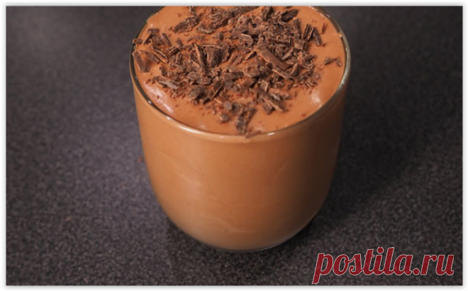 Шоколадный мусс за 5 минут всего из 2-х ингредиентов!