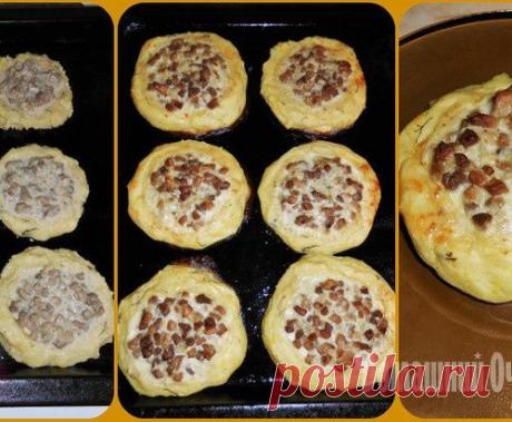 Картофельные ватрушки с мясом