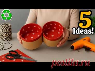 Cardboard Magic:  5 Transform Rolls & Boxes into Elegant Home Decor | DIY Upcycling Ideas