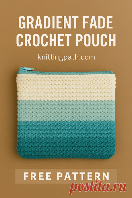 Gradient Fade Crochet Pouch