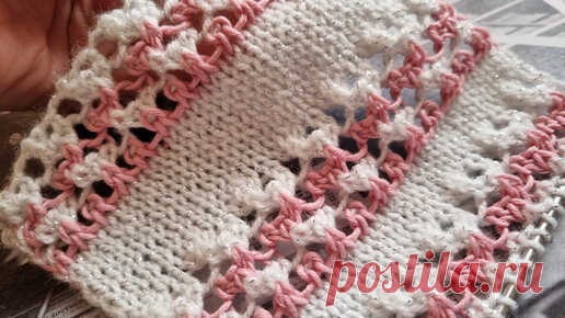 Ажурный, секционный узор спицами.🧶❤️ | Asha. Вязание, дизайн и романтика в фотографиях.🌶 | Дзен