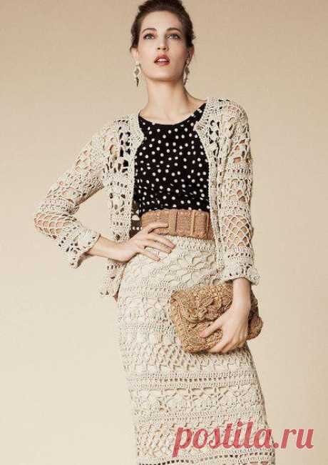 Вяжем костюм из коллекции Dolce &amp;amp; Gabbana 2013.
