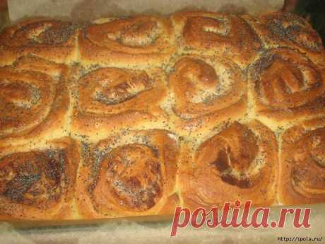 Булочки с корицей в молоке