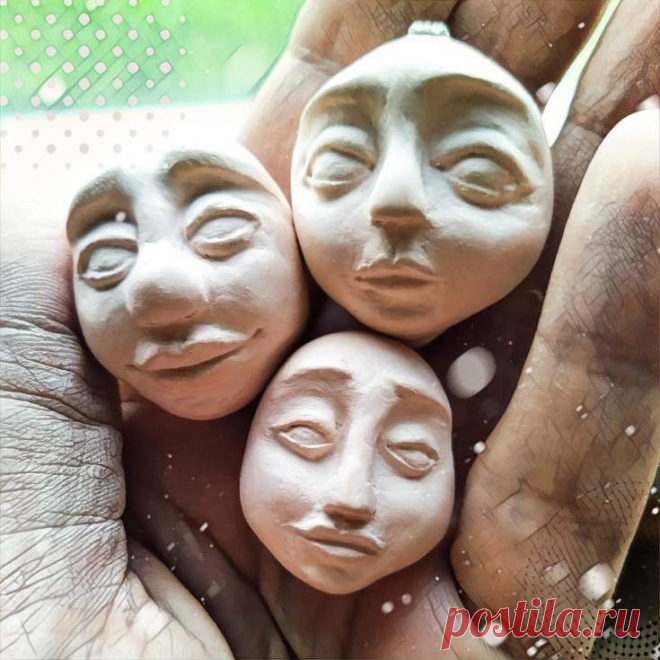 Лицо из полимерной глины | 18 фото | polymer clay craft