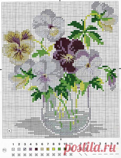 вышивание крестиком цветы - Поиск в Google