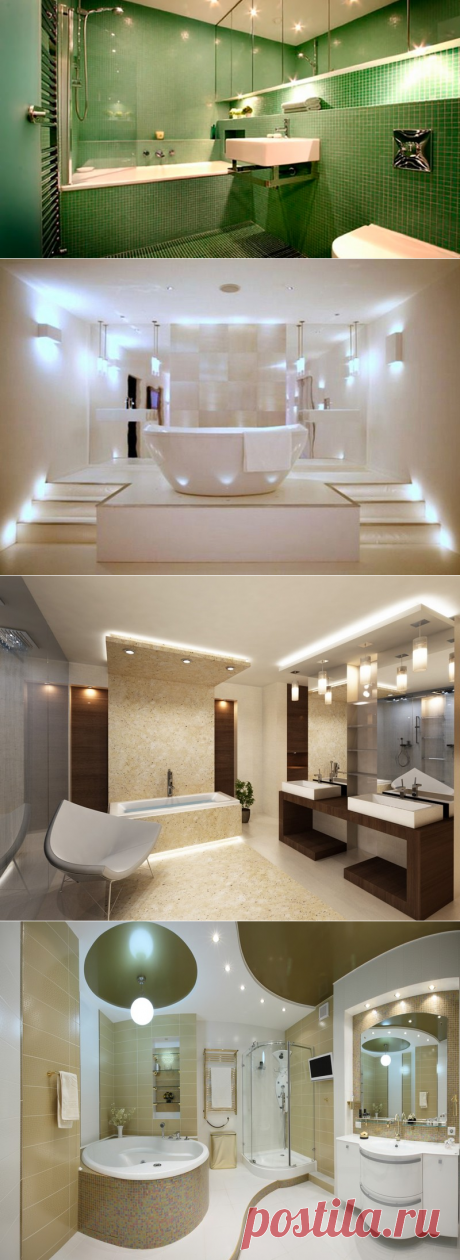 Освещение ванной комнаты: важные моменты | Ремонт и дизайн ванной комнаты