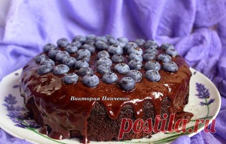 ПОБЕДА ВКУСА : ШОКОЛАДНЫЙ ПИРОГ С ГОЛУБИКОЙ