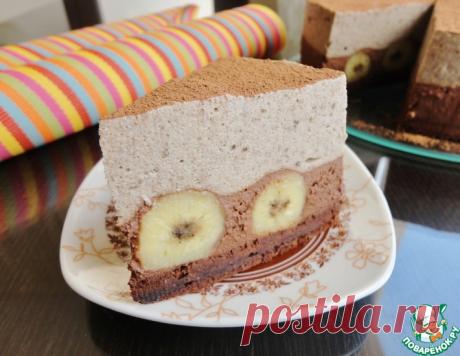 Торт с банановым и шоколадным муссом – кулинарный рецепт