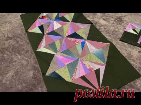 ПЭЧВОРК БЛОК КРИСТАЛЛЫ ЛОСКУТНОЕ ШИТЬЕ