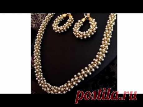 DIY tutorials|how to make silk thread jewellery  with pearl chain at home