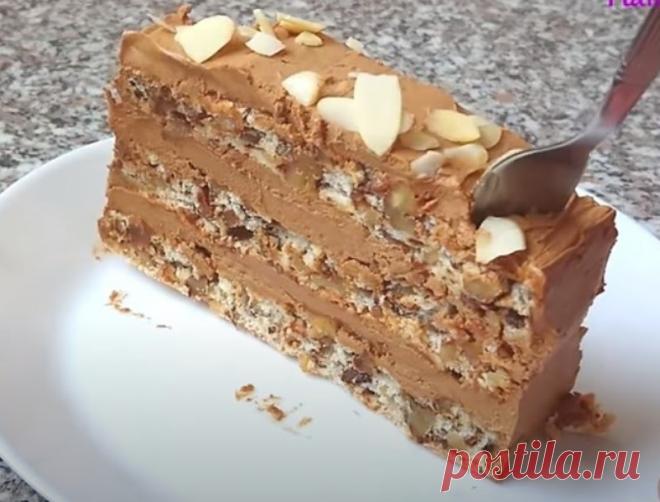 Очень вкусный и красивый торт без муки Даже без муки можно сделать не только вкусный, но и очень красивый торт, который украсит собой праздничный стол. Для приготовления вам потре...